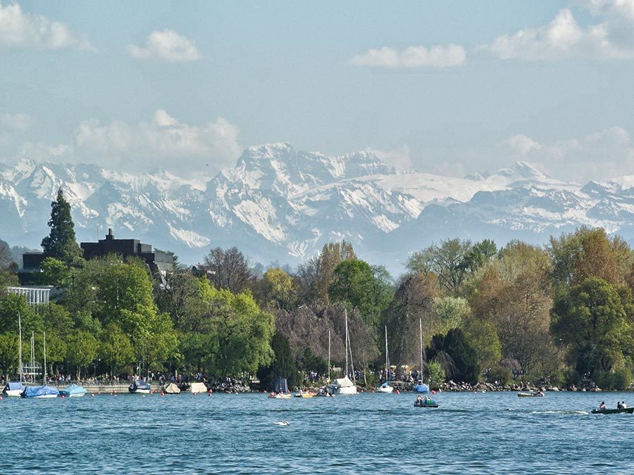 Zürich Reisetipps - Eine tolle Aussicht für einen Snack und Kaffee
