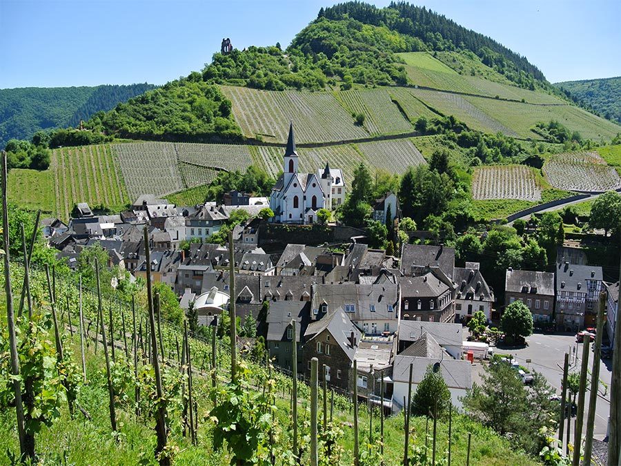 Mosel Kurzurlaub: Übersicht über Trarbach