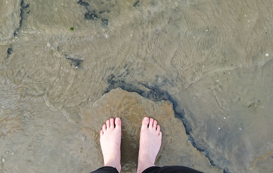 Nordsee Wassertemperaturtest