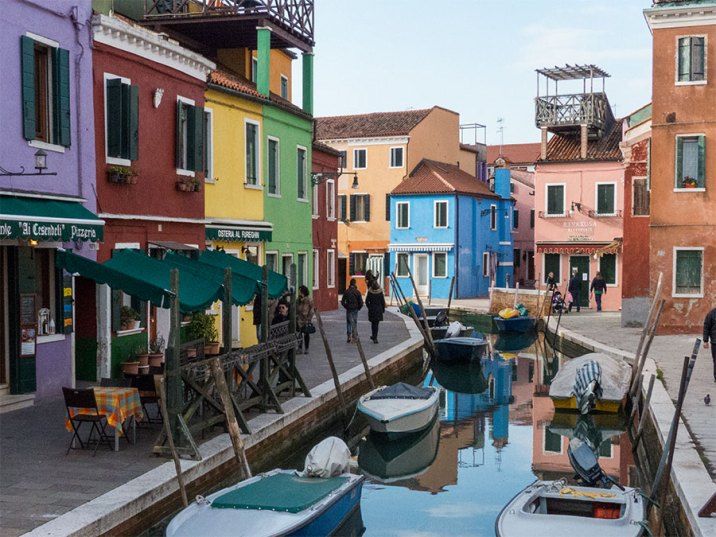 Burano Häuserfassade