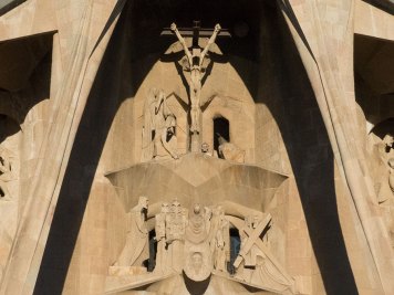 Sagrada Familia Ausgang Jesusbild