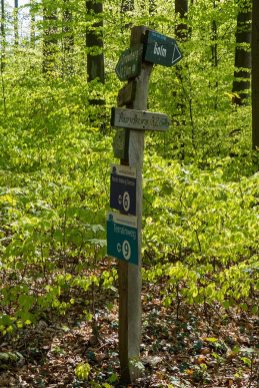 Inselsafari - Wegweiser am Wolgastsee